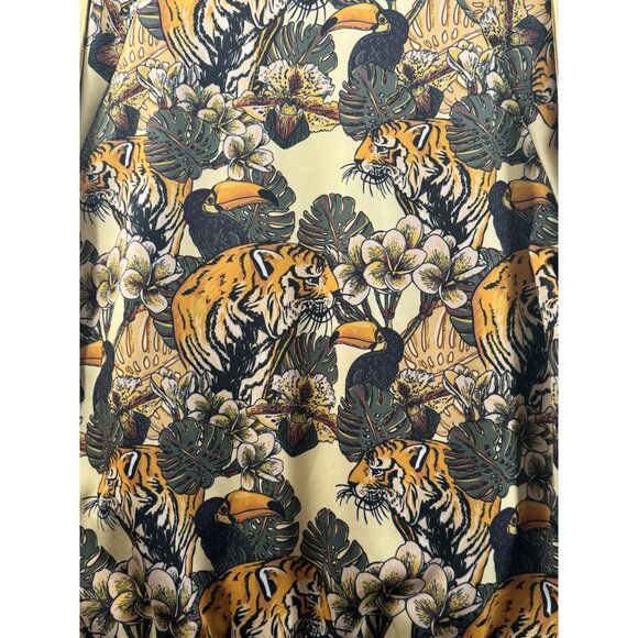 G- Style  Jungle Tiger Track Jacket With Gold Stripes Size 2XL - Picture 8 of 9